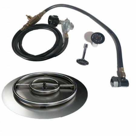 SLEEP EZ 22 in. Stainless Steel Pan-Ring Kit - Liquid Propane SL3178011